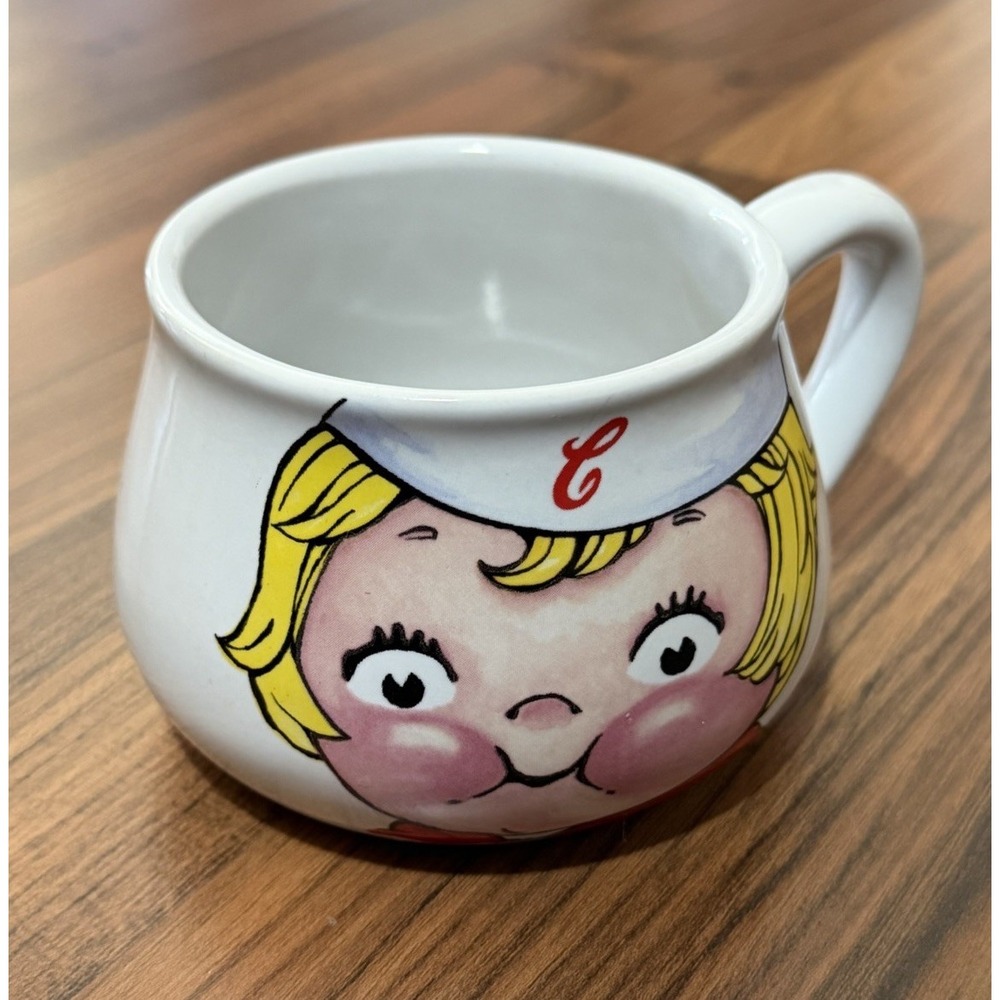 Vintage 1998 Campbell Soup Kid Collectible Mug Cup Bowl Houston Harvest 24 Oz